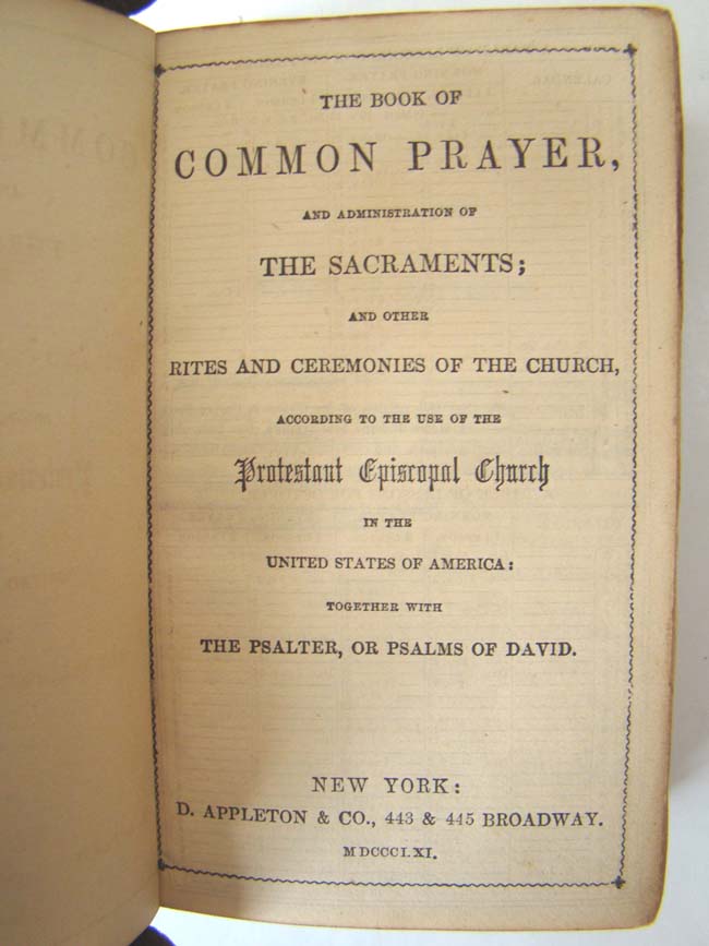 A Civil War 'soldiers' Book of Common Prayer with inscriptions for the year 1863 — image 5